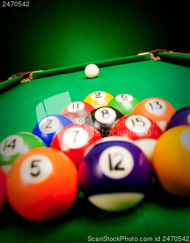 Image of billiard spheres