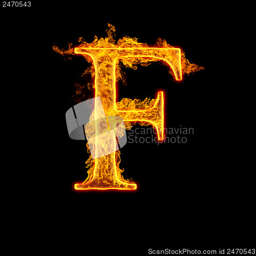 Image of Fire alphabet letter F