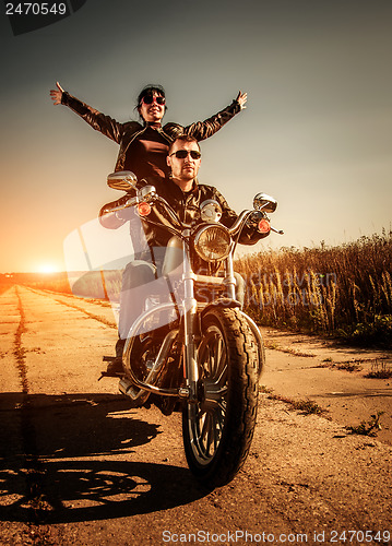 Image of Bikers on the road