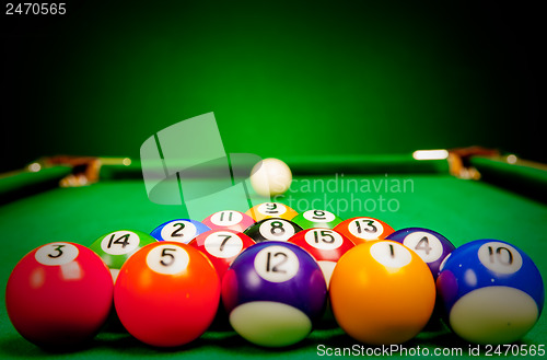 Image of billiard spheres