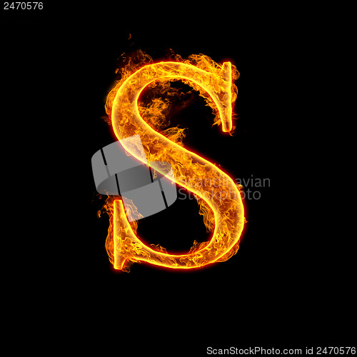 Image of Fire alphabet letter S