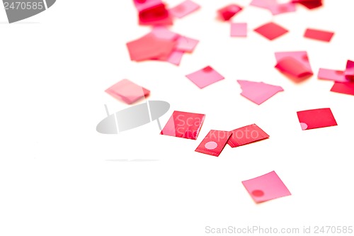 Image of pink confetti