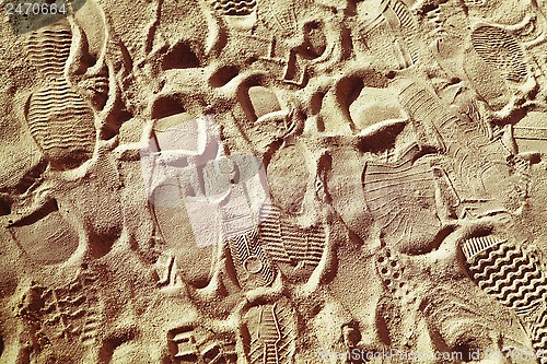 Image of footwear prints