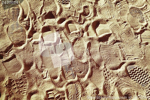 Image of footwear prints