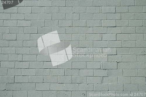 Image of White block wall