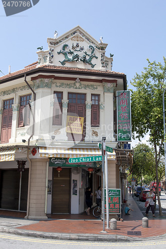 Image of Colorful historical Shop house in Singapore Joo Chiat area