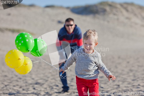 Image of family at the beach