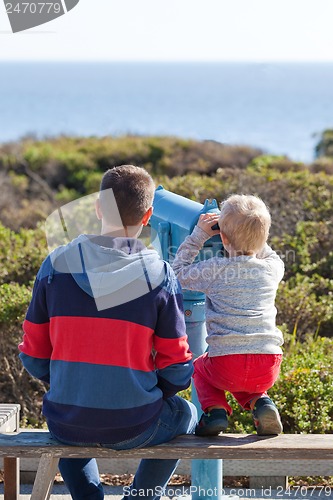 Image of family outside