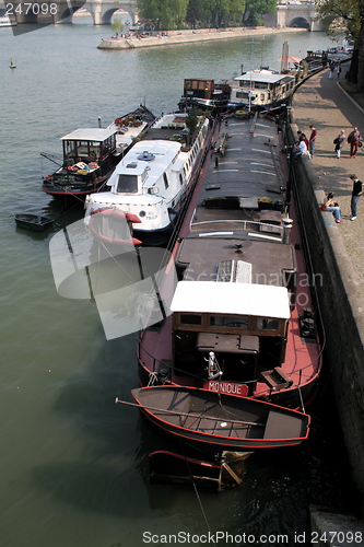 Image of Barges on the riverbed