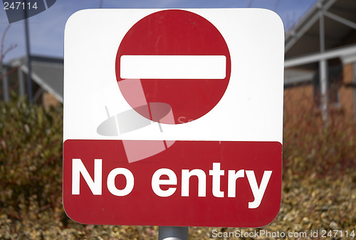 Image of No Entry sign