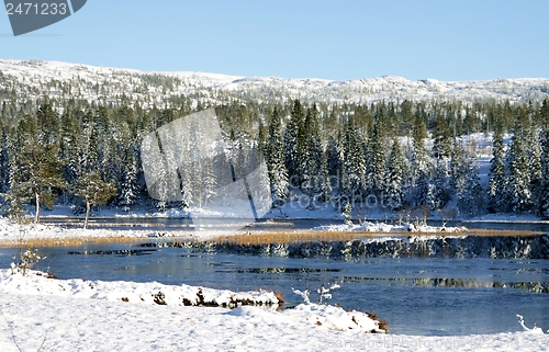 Image of Tarn freezing over