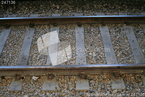 Image of Railway track at a station