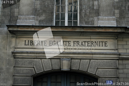Image of Liberte, Egalite, Fraternite