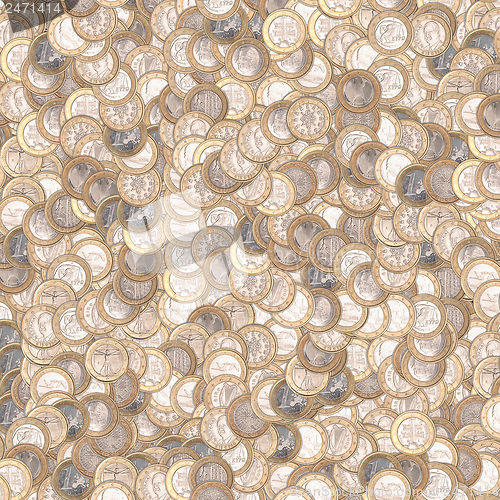 Image of Euro coins background