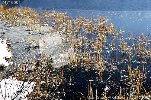 Image of Tarn freezing over