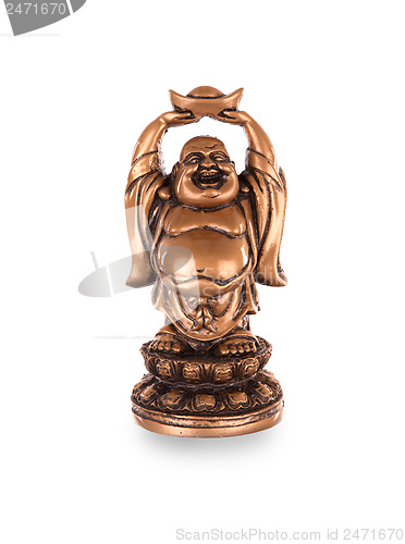 Image of Statue of a happy buddha