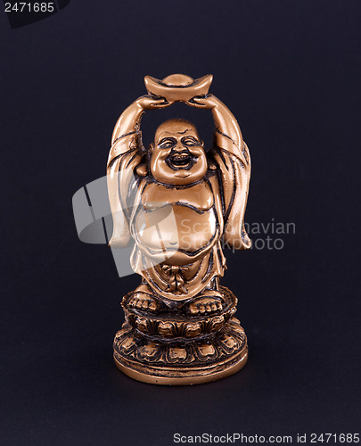 Image of Statue of a happy buddha