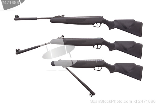 Image of Air rifle isolated on white background