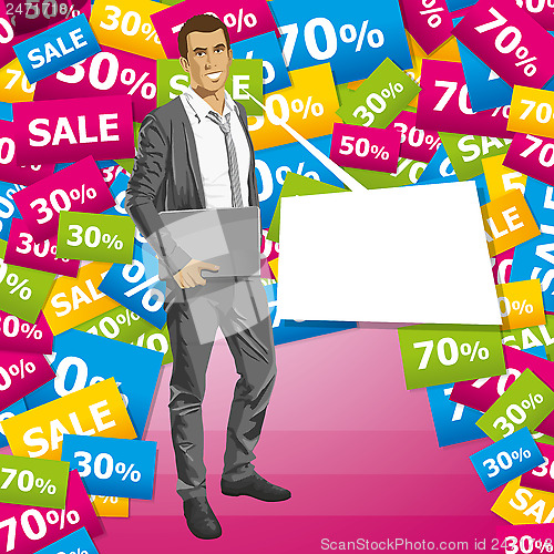 Image of Vector Businessman In Suit