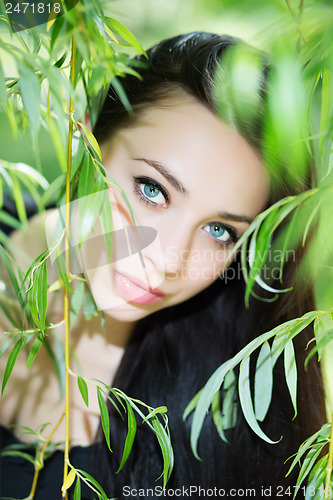 Image of Thoughtful young brunette