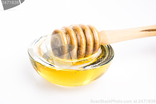 Image of fresh honey with lemon and orange fruits