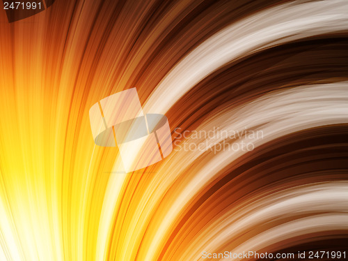 Image of Yellow Brown Orange Waves Background on Black