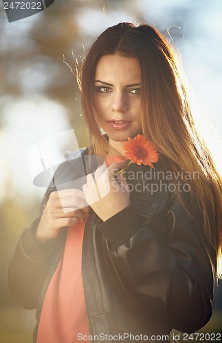 Image of Girl with a flower