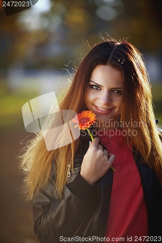 Image of Girl with a flower