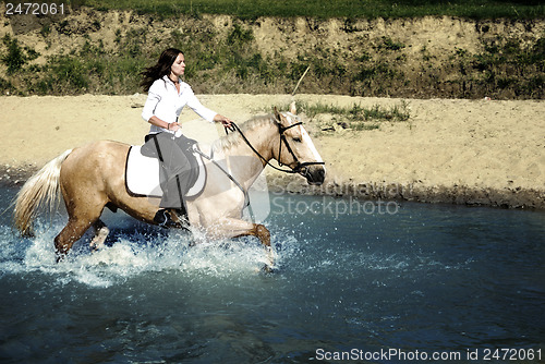 Image of Riding in water