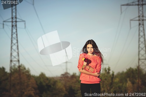 Image of Girl with a flower