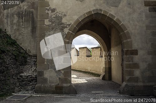 Image of Castle door.