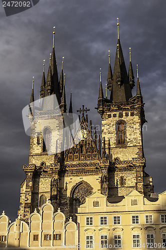 Image of Church of Mother of God in front of Týn, Prague.