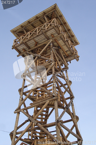 Image of wooden lookout tower