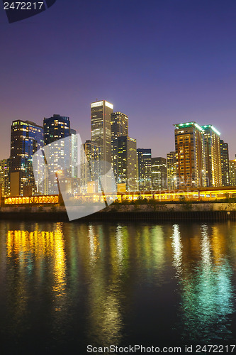 Image of Chicago downtown cityscape