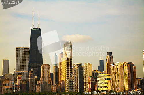 Image of Chicago downtown cityscape