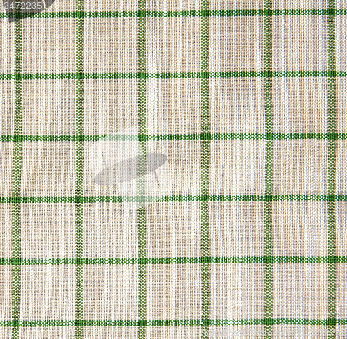 Image of White linen fabric as background 