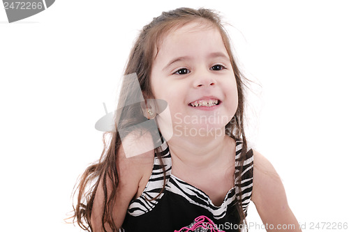 Image of Happy little girl portrait 