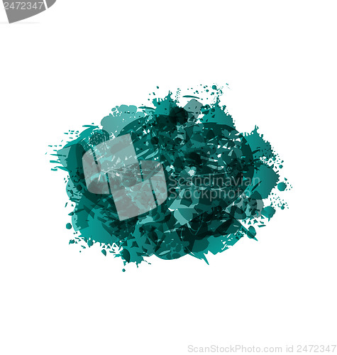Image of Grunge frame isolated on white background