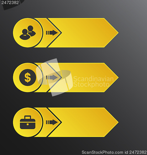 Image of Modern design banners with info graphic business icons