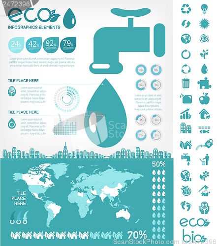 Image of Water Conservation Infographic Template