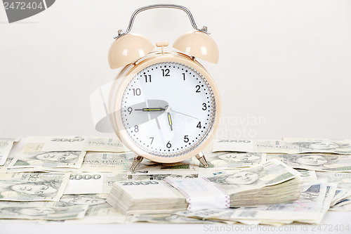 Image of time is money business concept