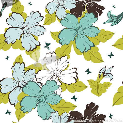 Image of Seamless floral pattern