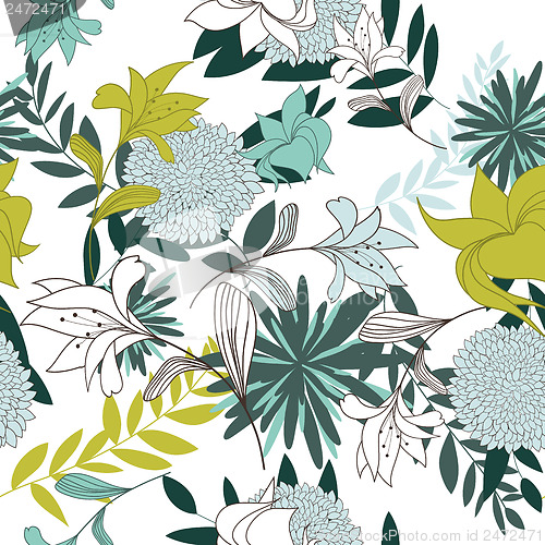 Image of Seamless floral pattern