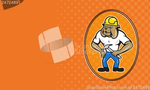 Image of Bulldog Construction Worker Hammer