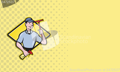 Image of Window Cleaner With Squeegee