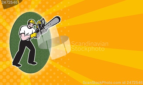 Image of Lumberjack Tree Surgeon Arborist Chainsaw