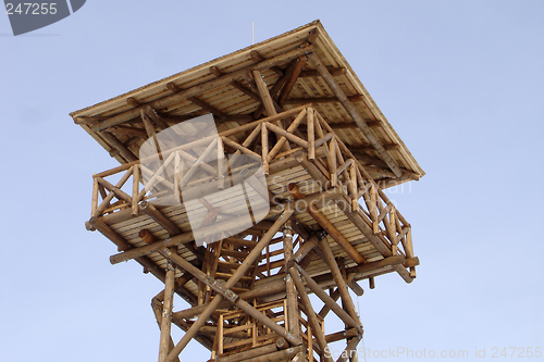 Image of wooden watch tower