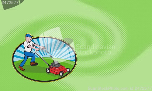 Image of Lawn Mowing Landscaper Gardener