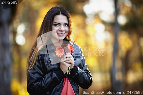 Image of Girl with a flower