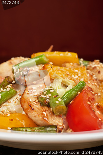 Image of Warm salad with chicken